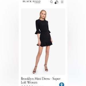 NWT BLACK HALO : Brooklyn mini dress sz. 14